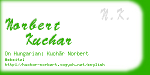 norbert kuchar business card